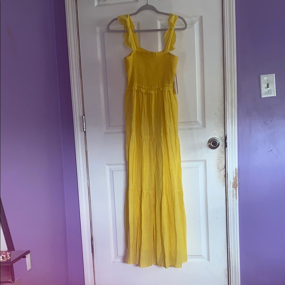 Yellow Sleeveless Maxi Dress